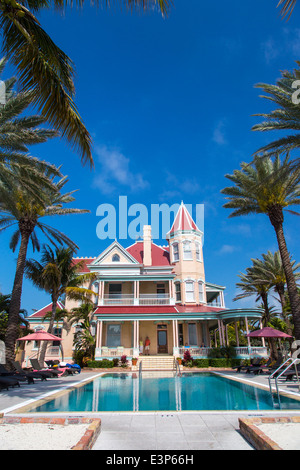 Pool at Southernmost House Inn in Key West, Florida, USA Stock Photo