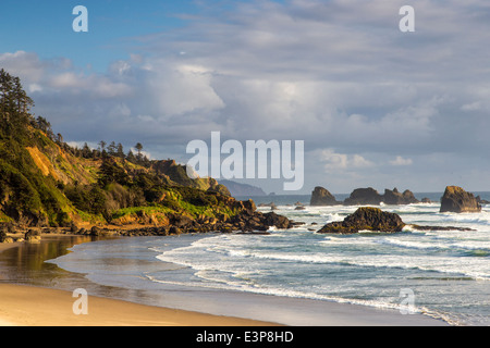 Indian Beach at Ecola State Park in Cannon Beach, Oregon, USA Stock Photo