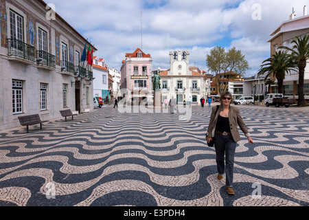 Cascais a nice old fishing village. North of Lisbon Portugal. Stock Photo