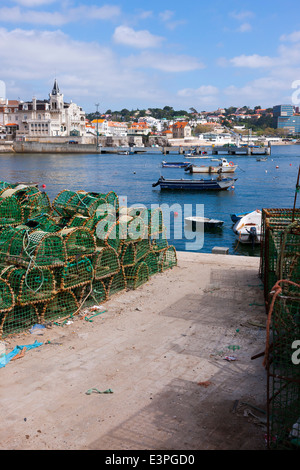 Cascais a nice old fishing village. North of Lisbon Portugal. Stock Photo