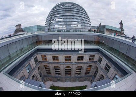 Germany: View on the Reichstag dome Stock Photo