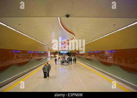 New metro line 2 station Serdika 2, central Sofia, Bulgaria, Europe Stock Photo