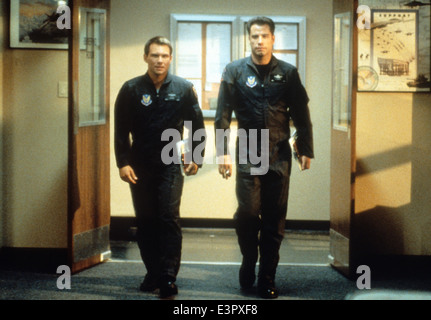 BROKEN ARROW 1996 Twentieth Century Fox film with Christian Slater at left and John Travolta Stock Photo