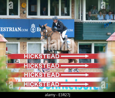 Hickstead, Sussex, UK. 27th June, 2014. The Hickstead Derby Meeting at The All England Jumping Course. [The Bunn Leisure Derby Trial]. riding Credit:  Action Plus Sports/Alamy Live News Stock Photo