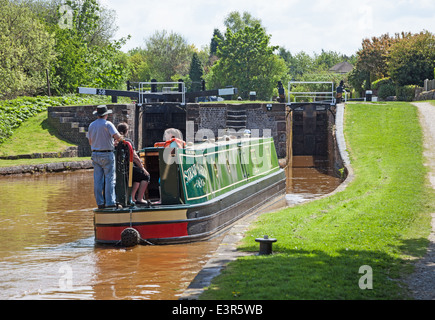 Lawton treble locks on the Trent and Mersey canal at Church Lawton ...