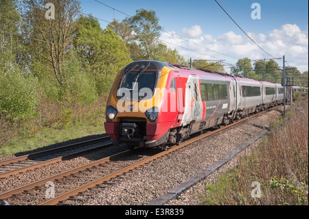 Virgin Voyager express passenger train Stock Photo