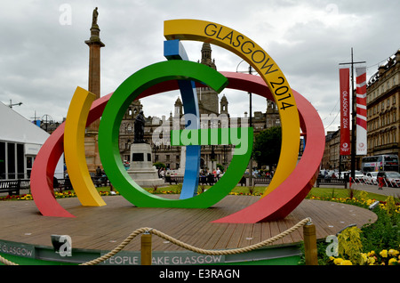 Glasgow 2014 Commonwealth Games. The Big G... that's the affectionate name that has already been given to the new installation Stock Photo