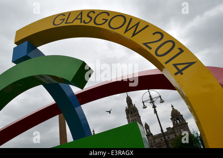 Glasgow 2014 Commonwealth Games. The Big G... that's the affectionate name that has already been given to the new installation Stock Photo