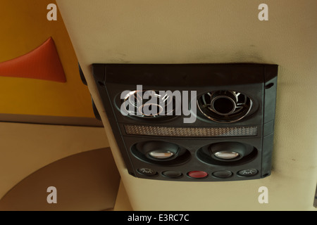 Air channels in the bus Stock Photo