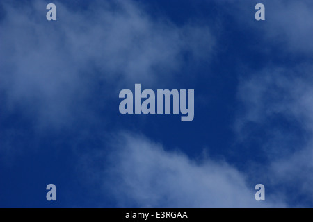 Blue sky with white clouds, before raining. Stock Photo