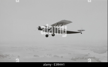 The Stinson SM-6000B is a civilian transport aircraft known for its reliability and capacity. Featured in the Charles M. Daniels Collection, this photo showcases the aircraft's design and role in early commercial aviation and transport services. Stock Photo