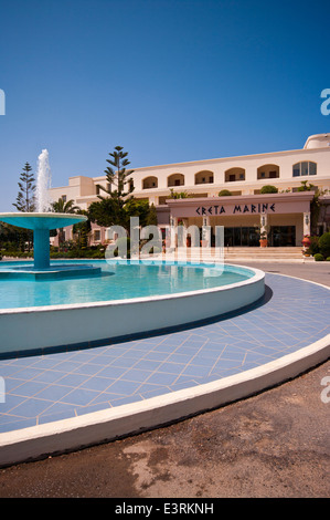 Front Entrance To The Iberostar Creta Marine Hotel and Resort Panormos Crete Stock Photo