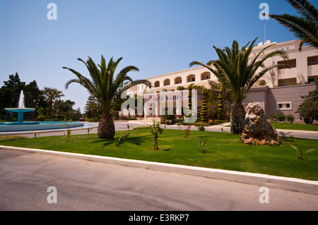 Front Entrance To The Iberostar Creta Marine Hotel and Resort Panormos Crete Stock Photo