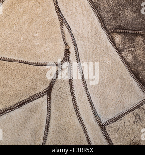 natural texture leather as a background, closeup Stock Photo