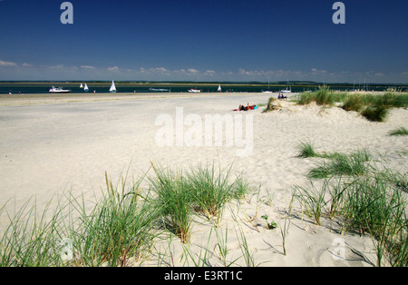 Sand dunes at East Head - West Wittering, Sussex Stock Photo