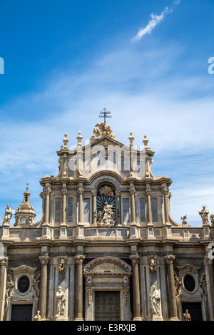 Cathedral of Santa Agata in the square Duomo in Catania, Sicily, Italy Stock Photo