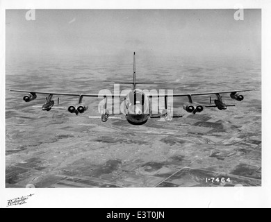 1-7464 four Radioplane RP-54D on Boeing B-47 print scan Stock Photo