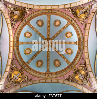 BRUGGE, BELGIUM - JUNE 13, 2014: The Cupola of Carmelites church. Stock Photo