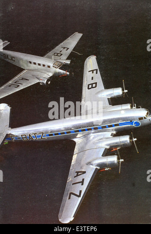 Air France Menu Collection Stock Photo