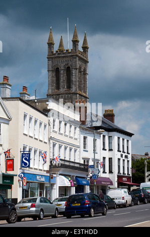 Market Town Of Honiton In East Devon Famous By Antique Shops Stock market-town-of-honiton-in-east-devon-famous-by-antique-shops-stock