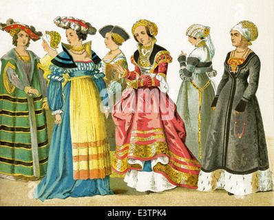 The women represented here are Germans who date to 1500-1550. The ...