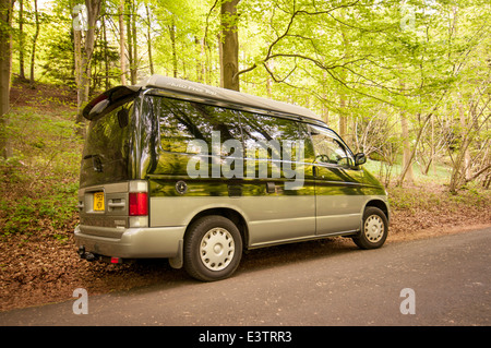 Mazda Bongo campervan parked in the countryside Stock Photo