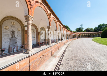 Monumental cemetery of the Certosa of Ferrara Italy Stock Photo