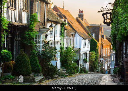 The Famous Mermaid Street In The Old Town Of Rye East Sussex England The Famous Mermaid Street In The Old Town Of Rye East Sussex England