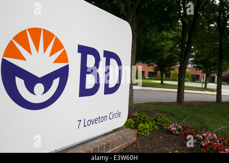 A facility of the medical technology company Becton, Dickinson and Company (BD) in Sparks, Maryland. Stock Photo