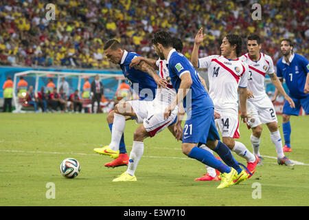 Recife, Brazil. 29th June, 2014. Jose Cholevas (GRE) Football/Soccer : FIFA World Cup Brazil 2014 Round of 16 match between Costa Rica 1(5-3)1 Greece at Arena Pernambuco in Recife, Brazil . Credit:  Maurizio Borsari/AFLO/Alamy Live News Stock Photo