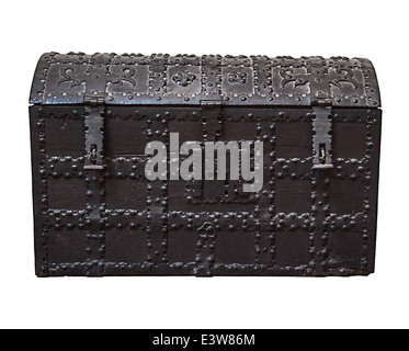 Very old wooden chest Stock Photo