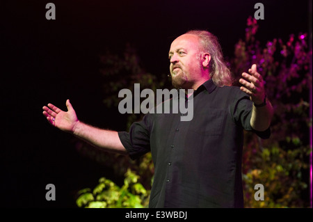 Bill Bailey stand-up comedian performing on stage at the final event of Hay Festival 2014 ©Jeff Morgan Stock Photo