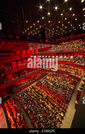 Performance during the Children's Cultural Festival, Harpa Conference and Concert Hall, Reykjavik, Iceland Stock Photo