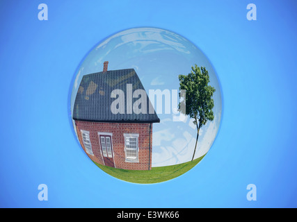 Real estate house bubble Stock Photo