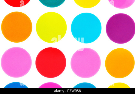 Polka dot bright colored circles Stock Photo