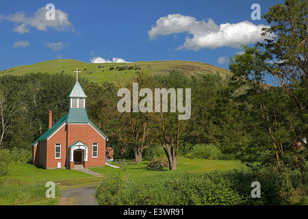 USA, Idaho, Nez Perce National Historical Park, Spalding Church 1876 Stock Photo