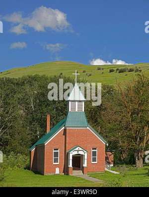 USA, Idaho, Nez Perce National Historical Park, Spalding Church 1876 Stock Photo