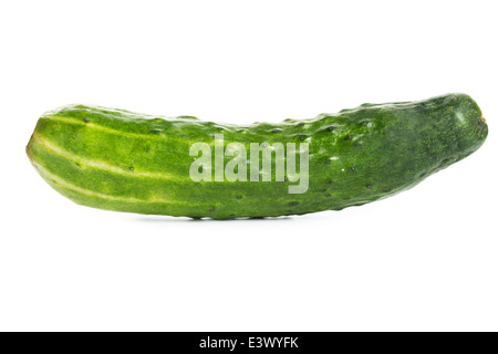 Cucumber on white background isolate closeup Stock Photo