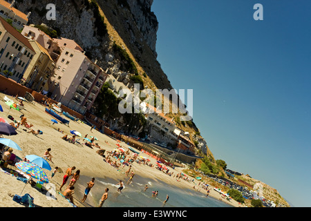 Catalan Bay, Gibraltar Stock Photo