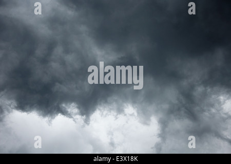 impressive gray storm clouds in the sky Stock Photo