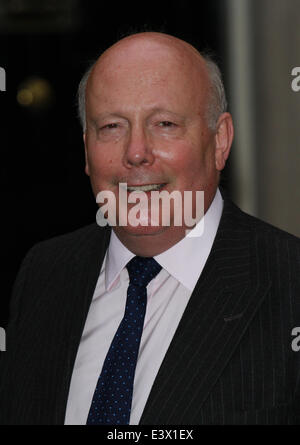 London, UK, 30th June 2014. Julian Fellowes attends the Best of Britain's Creative Industries reception at 10 Downing street Stock Photo