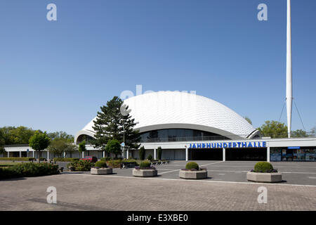 Jahrhunderthalle convention center, concert hall and venue, Frankfurt am Main, Hesse, Germany Stock Photo