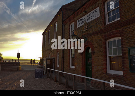 Royal Native Oyster stores restaurant Whitsable Stock Photo