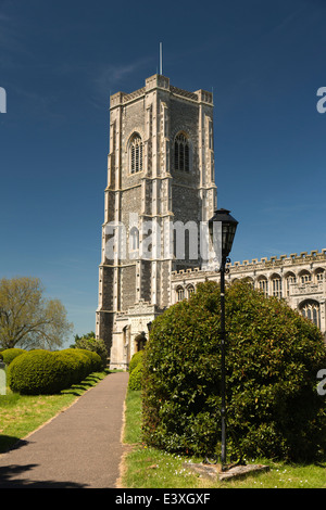UK England, Suffolk, Lavenham, Parish Church of St Peter and St Paul Stock Photo
