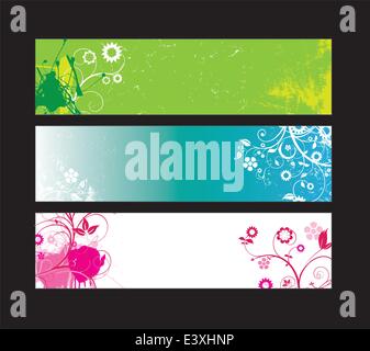 Website banners with space left for message Stock Vector