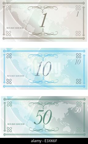 Vector illustration of a bursting wallet with generic money design ...