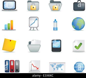 Vector icon set of detailed 3d home icons Stock Vector
