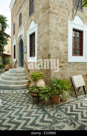 Griechenland, Rhodos-Stadt, Altstadt, Hof der Türkischen Bibliothek (Hafiz-Ahmed-Aga-Bibliothek) Stock Photo