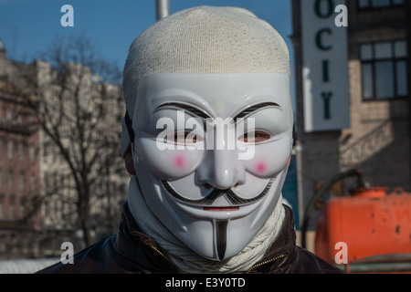 Scenes from Euromaidan in Kiev,Ukraine. Stock Photo