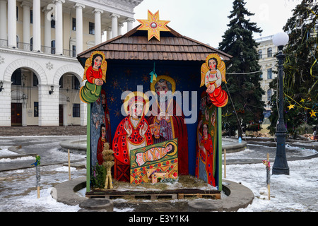 Scenes from Euromaidan in Kiev,Ukraine. Stock Photo